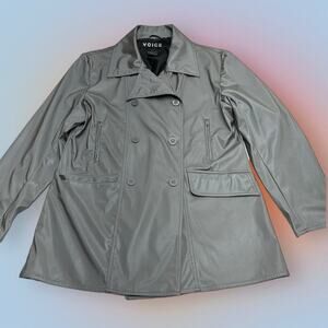 VOICE Women’s Large Silver Gray Rain Jacket